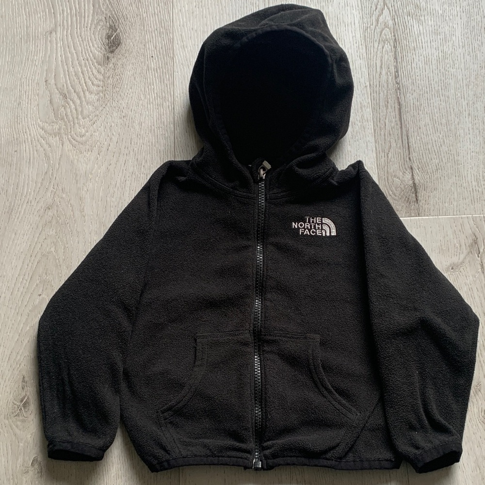 The North Face Baby Glacier Full-Zip‎ Black Hoodie Fleece 18-24 Months